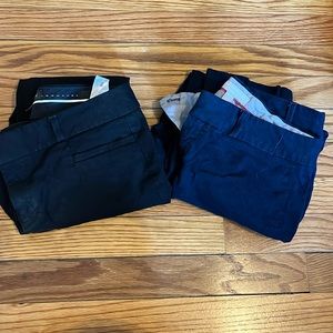 Banana Republic Sloan Pants (2) size 4P - Navy & Black